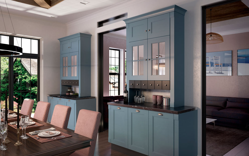 Кухня Эрика в голубом
