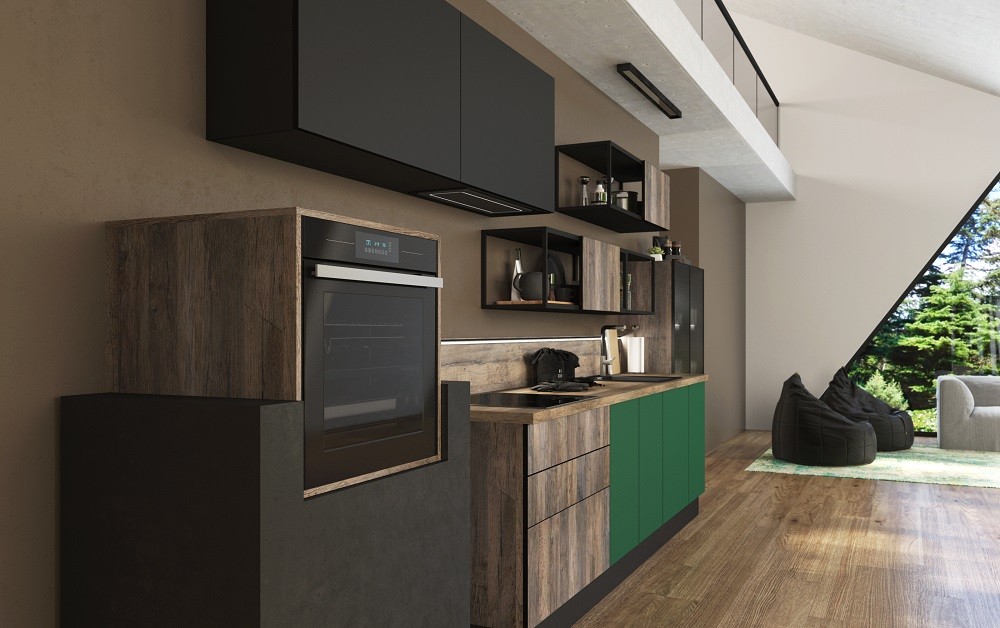 Кухня Ханна Блэк эко-стиль