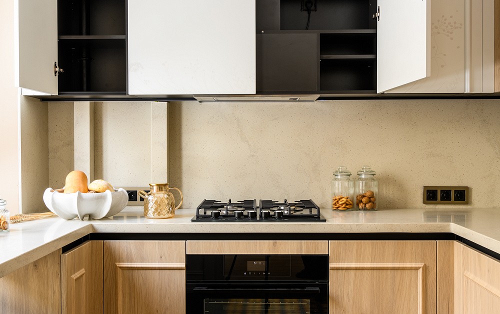 Кухня для ТВ-проекта «Квартирный Вопрос» в духе Стокгольма