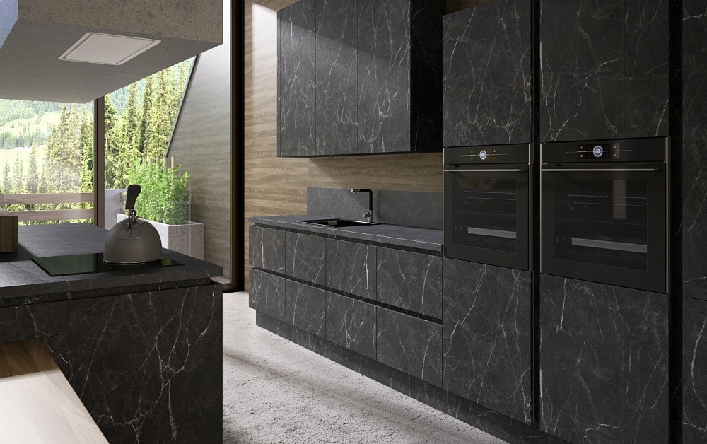 Кухня Ноа Лофт (мрамор)