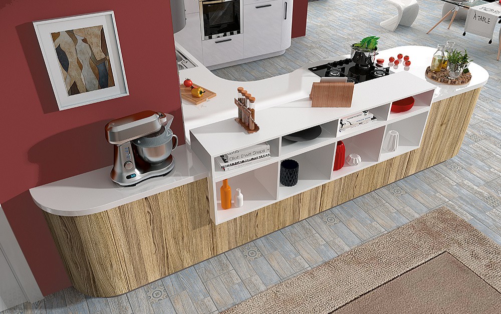 Кухня Эмма с радиусными элементами