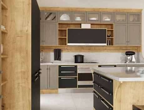 Серая кухня в Чите