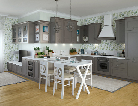 кухня для больших помещений