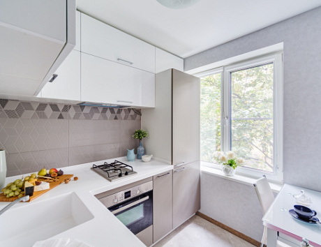 Серая кухня в Нижнем Новгороде