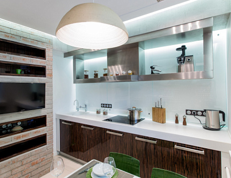 Глянцевая кухня в Анапе