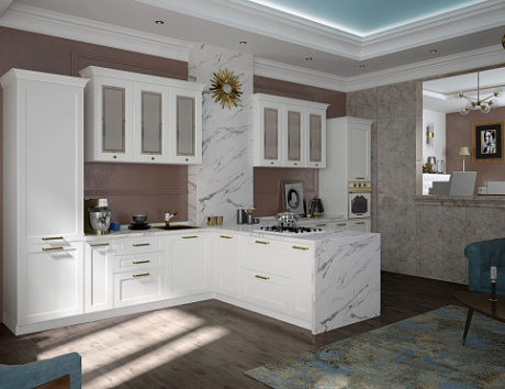 Светлая кухня в Арзамасе