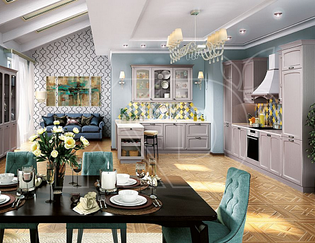 Фасады из массива ясеня для кухни