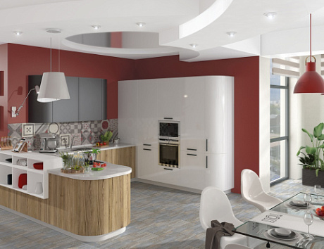 Коричневая кухня в Мурманске