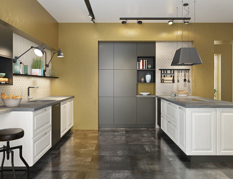 Серая кухня в Самаре