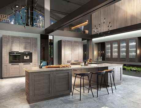 Коричневая кухня в Воронеже