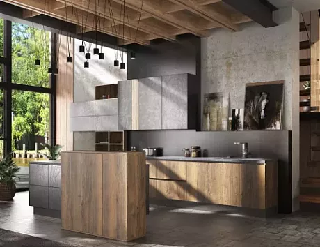 Коричневая кухня в Воронеже