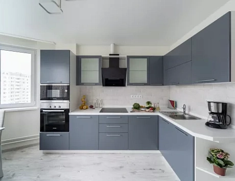 Серая кухня в Егорьевске