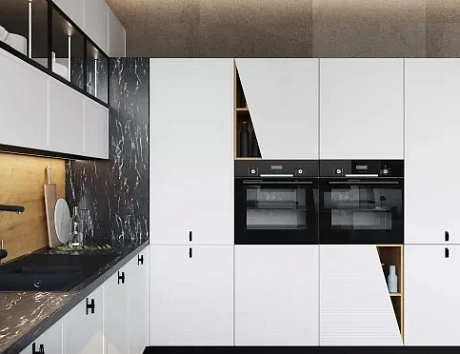 Светлая кухня в Екатеринбурге