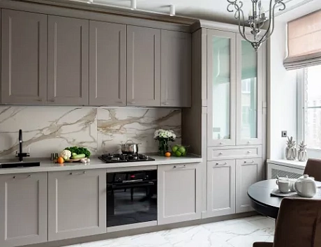 Коричневая кухня в Мурманске