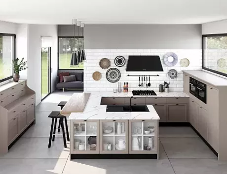 Бежевая кухня во Владивостоке