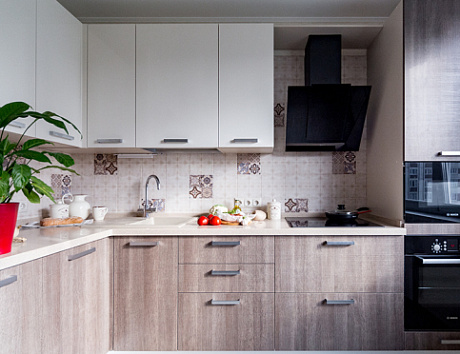 Коричневая кухня в Клину