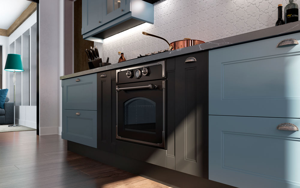 Кухня Эрика в голубом